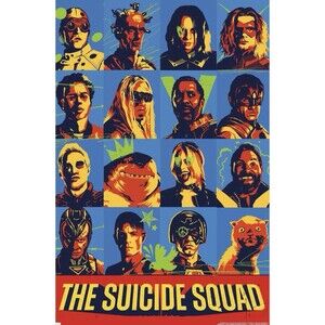 DC Comics Movie The Suicide Squad 2 Grid Wall Poster By Trends International NEW